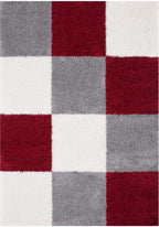 Myshaggy Geometric Red Rug - MOOAZAA