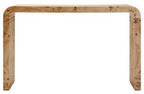 Natural Burl Wood Curved Console Table with Smooth Curved Edges | Mota - MOOAZAA