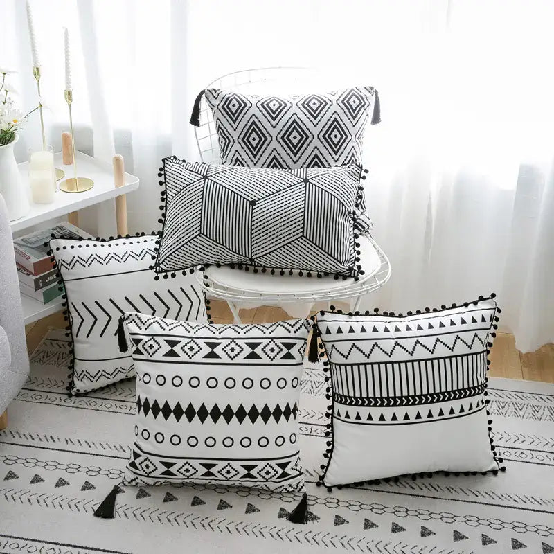 Nordic Minimalist Bohemian Style Cushion Cover - MOOAZAA