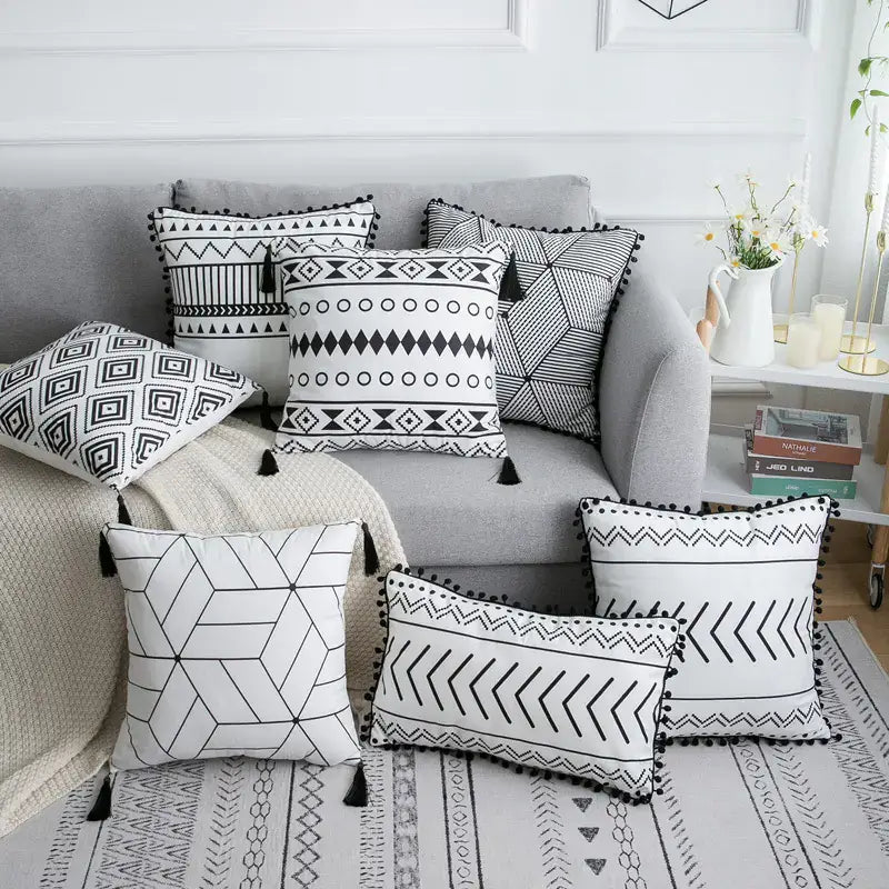 Nordic Minimalist Bohemian Style Cushion Cover - MOOAZAA