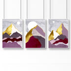 Scandi prints for home office | set of 3 framed wall art