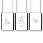 Nursery Art Wall | Set of 3 wall art prints