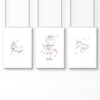 Nursery Art Wall | Set of 3 wall art prints