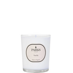 Parks London vanilla candle on a white background