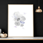 Office wall decor | set of 3 Modern Coastal wall art prints