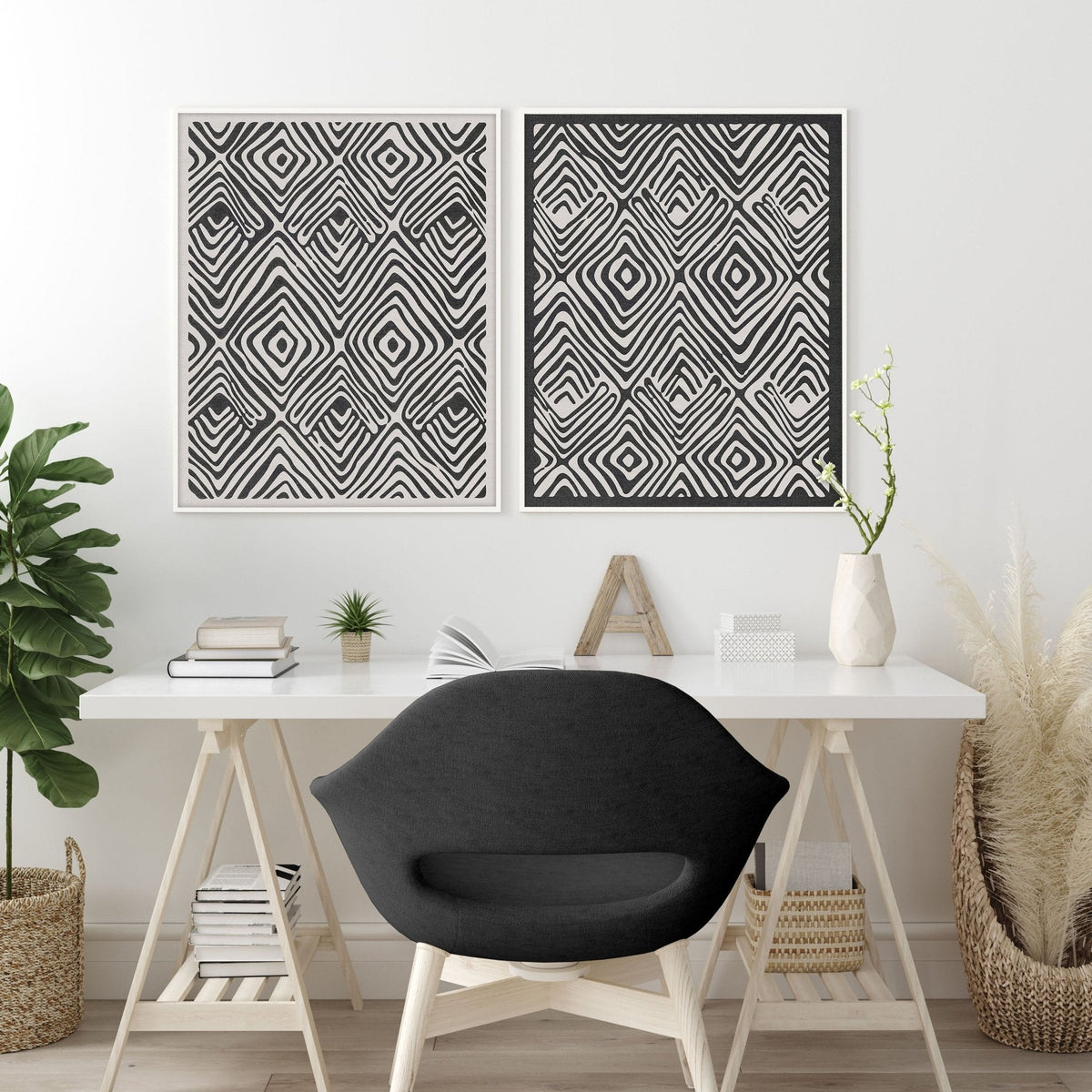 Office Wall Prints | Set of 2 wall art prints