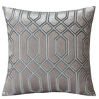 OLIVIA ROCCO Geo Velvet Cushion Covers 2 Pack Champagne Geometric Decorative