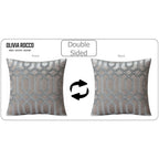 OLIVIA ROCCO Geo Velvet Cushion Covers 2 Pack Champagne Geometric Decorative