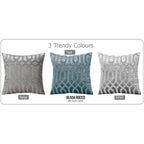 OLIVIA ROCCO Geo Velvet Cushion Covers 2 Pack Champagne Geometric Decorative