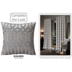 OLIVIA ROCCO Geo Velvet Cushion Covers 2 Pack Champagne Geometric Decorative