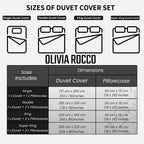 OLIVIA ROCCO Belgravia White Microfibre Duvet Cover Set With Pillowcases Soft Easy Care