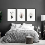 Paintings for Bedroom – Set of 3 Japanese Wall Art Prints
