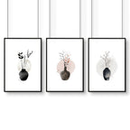 Paintings for Bedroom – Set of 3 Japanese Wall Art Prints