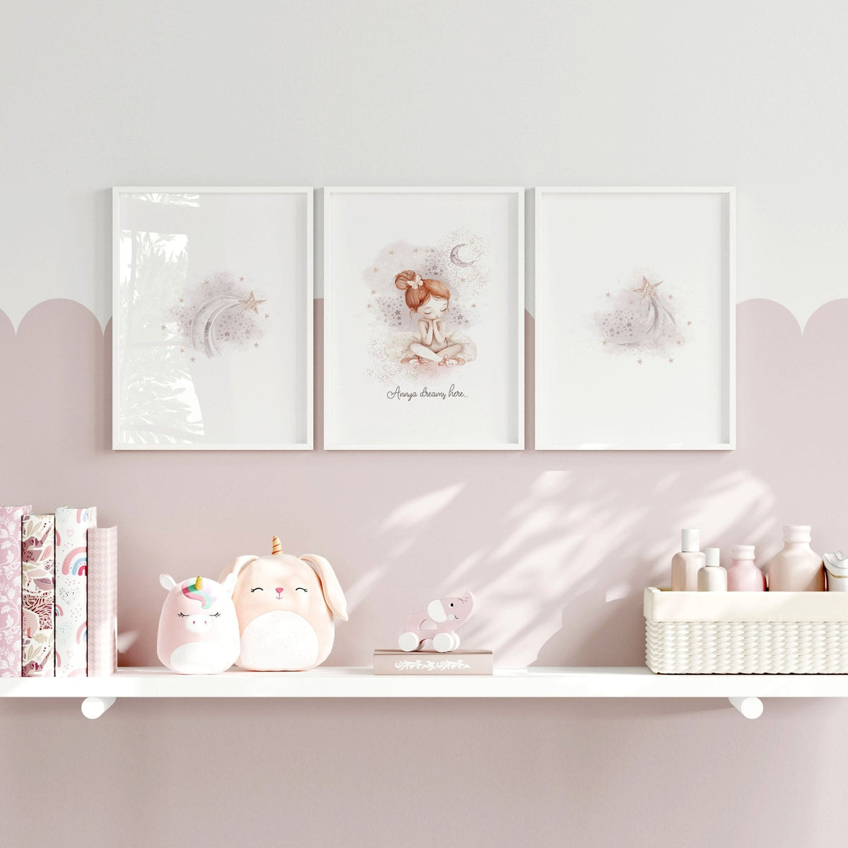 Paintings For Nursery | Set of 3 wall art prints