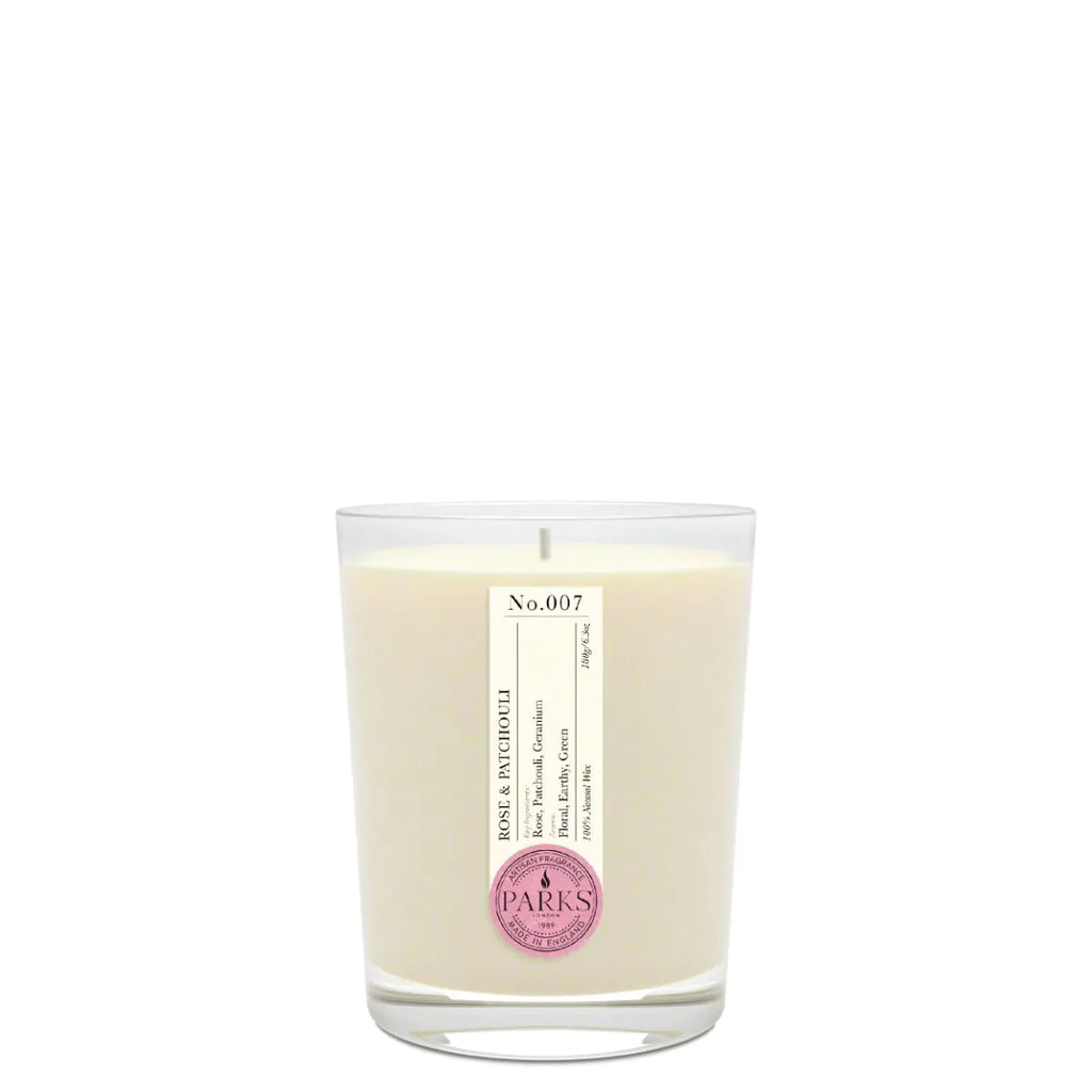 ROSE & PATCHOULI 1 WICK SCENTED CANDLE 180G