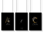 Anniversary gift for one year | set of 3 wall art prints