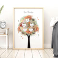 Personalised family tree gift | wall art print
