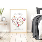 Family tree design wall art print