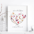 Family tree design wall art print