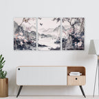 Picture Walls Living Room | Set of 3 Chinoiserie Wall art Prints