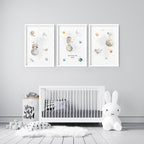 Pictures for Childrens Bedrooms | Set of 3 Prints