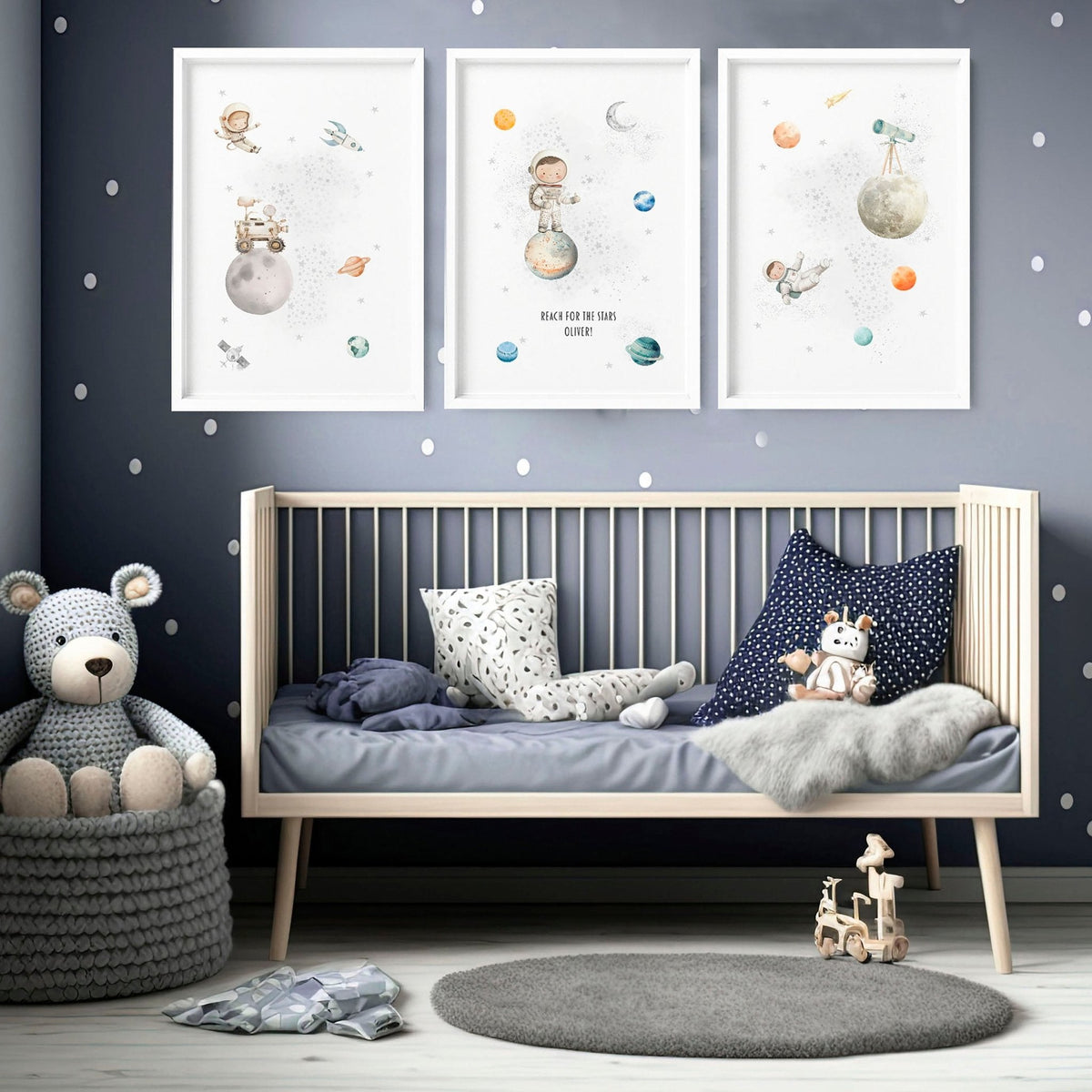 Pictures for Childrens Bedrooms | Set of 3 Prints