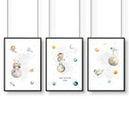 Pictures for Childrens Bedrooms | Set of 3 Prints