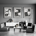 Pictures For Living Room | Set of 3 Botanical Wall art Prints