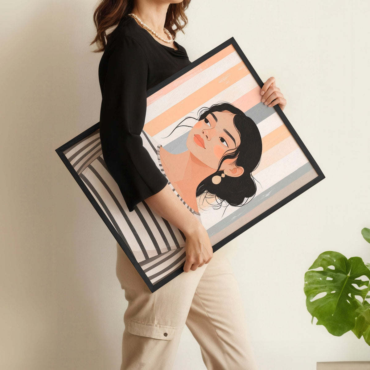 Pictures On Walls Gallery | Set of 3 Boho Women Wall art Prints