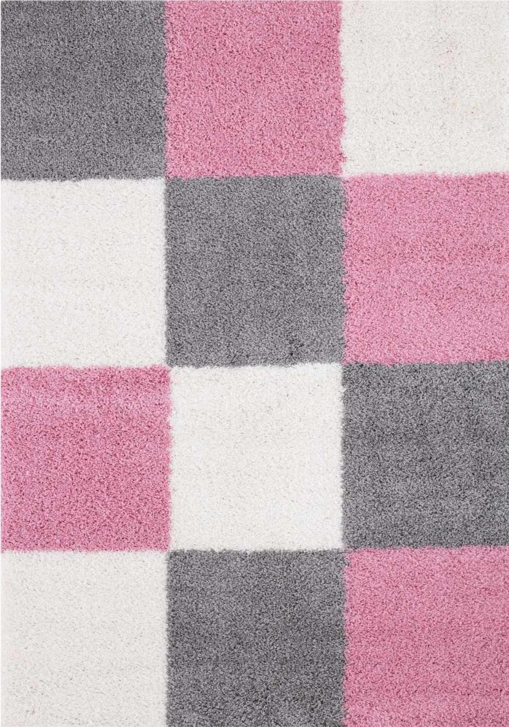 Myshaggy Geometric Pink Rug – MOOAZAA