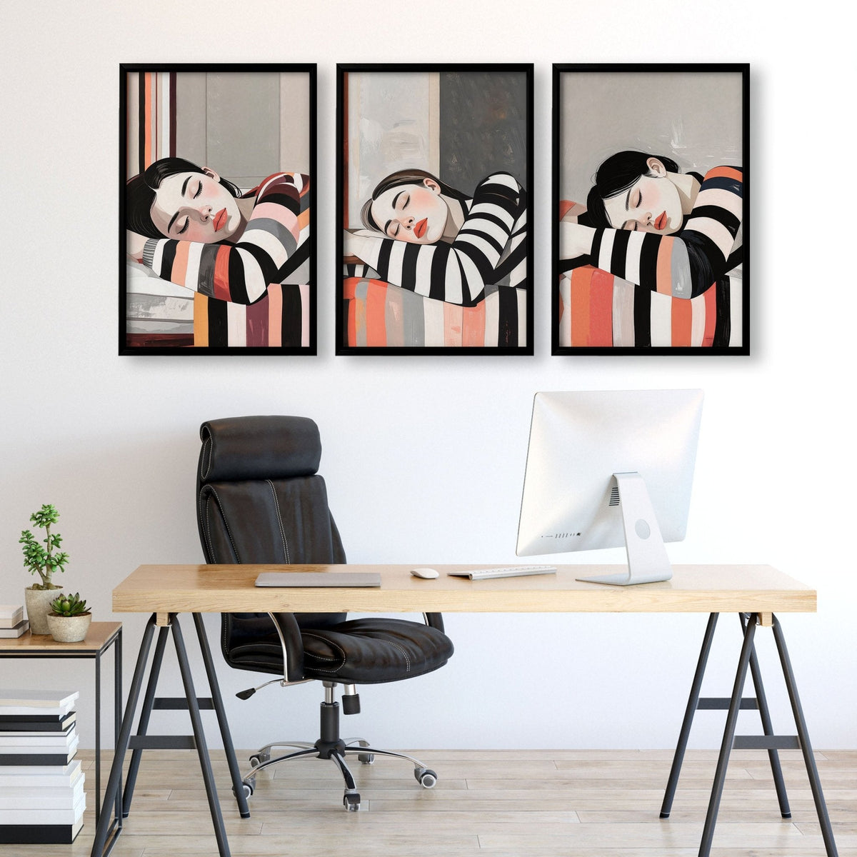 Posters Art Prints | Set of 3 Boho Women Wall art Prints