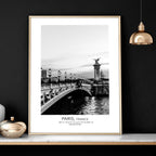 Posters for Living Room – Set of 3 Paris Wall Art Prints