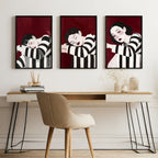 Posters Wall Art | Set of 3 Boho Women Wall art Prints