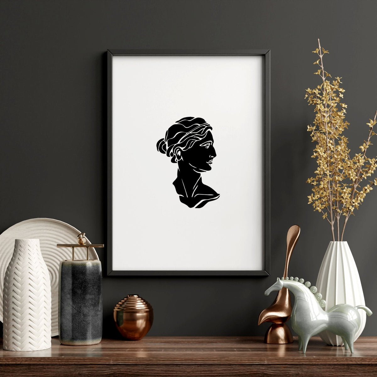 Posters With Frames | Set of 3 Sculpture Wall art Prints