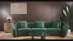 Lusail Luxury Curved Sofa – Modern Minimalist Sectional for Elegant Living Rooms