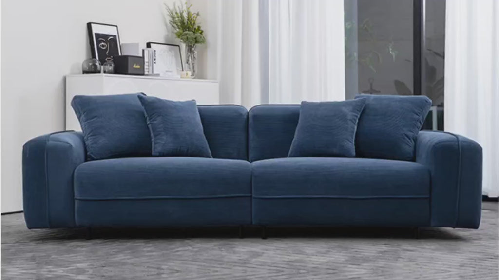 SKY CASTLE 3-Seater Fabric Couch Removable