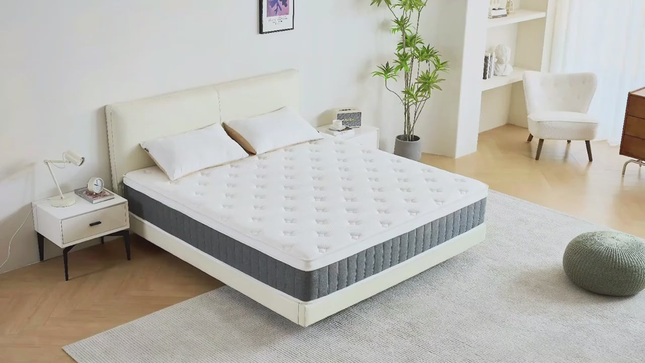 Hybrid Memory Foam & Pocket Spring Mattress – Medium Firm - 30cm