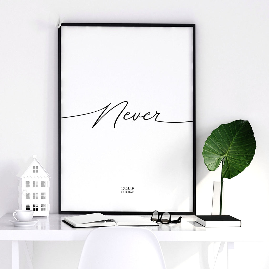 Set of 3 Bedroom Prints – Love Word Art for Walls