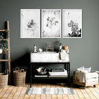 Bathroom Wall Pictures | Set of 3 Botanical Prints