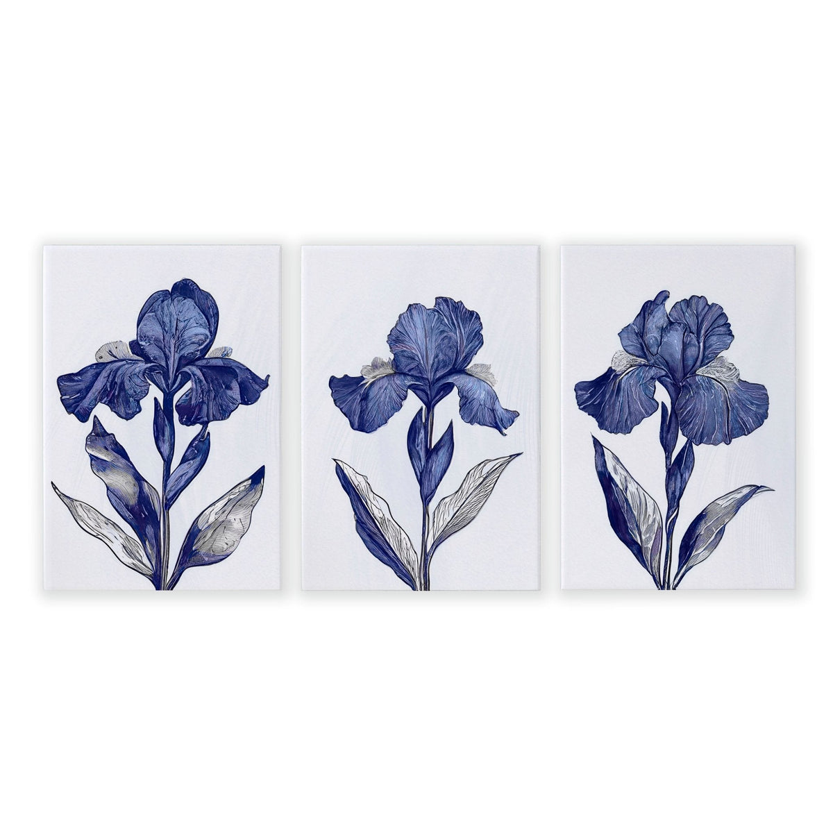Prints For Bathroom | Set of 3 Botanical Wall art Prints