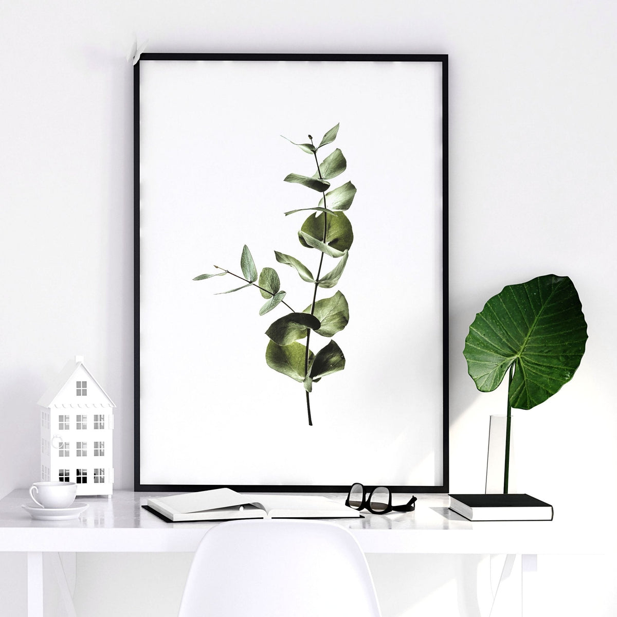 Kitchen Art – Set of 2 Shabby Chic Botanical Prints