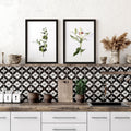 Kitchen Art – Set of 2 Shabby Chic Botanical Prints