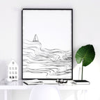 Paintings of beach | set of 2 wall art prints