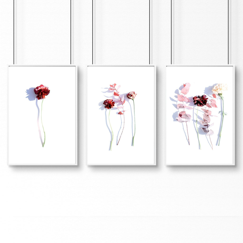 Art flowers | set of 3 framed wall art