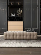 Pulent Velvet Footstool,
Italian Style. - MOOAZAA 