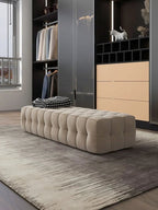 Pulent Velvet Footstool,
Italian Style. - MOOAZAA 