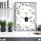 Bumble bee art | framed wall art print