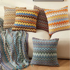 Raban Knitted Cushion Cover, Soft Flocking Pillowcase - MOOAZAA 