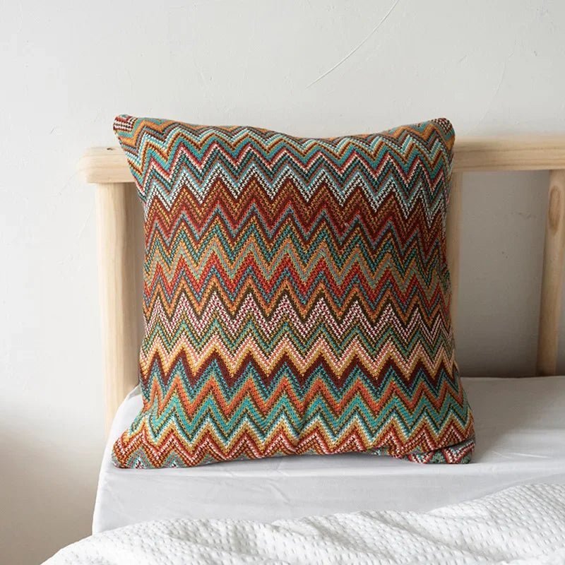 Raban Knitted Cushion Cover, Soft Flocking Pillowcase - MOOAZAA 