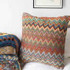 Raban Knitted Cushion Cover, Soft Flocking Pillowcase - MOOAZAA 